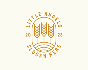 Agriculture Wheat Field logo design