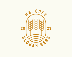 Agriculture Wheat Field logo design