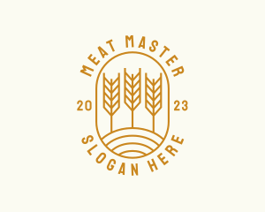 Agriculture Wheat Field logo design