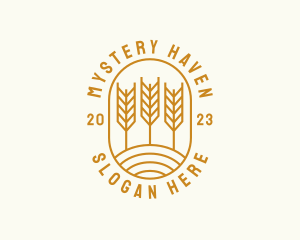 Agriculture Wheat Field logo design