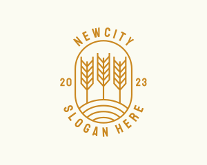 Agriculture Wheat Field logo design