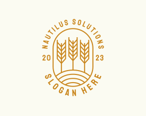 Agriculture Wheat Field logo design