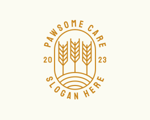 Agriculture Wheat Field logo design