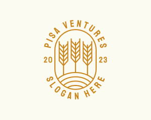 Agriculture Wheat Field logo design