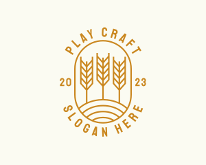 Agriculture Wheat Field logo design