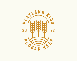 Agriculture Wheat Field logo design