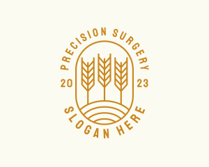 Agriculture Wheat Field logo design