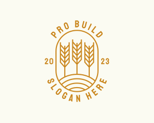 Agriculture Wheat Field logo design