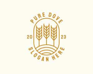 Agriculture Wheat Field logo design