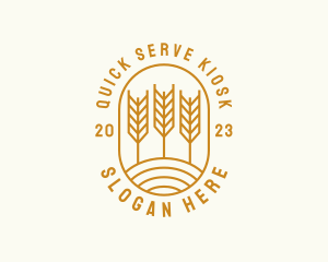 Agriculture Wheat Field logo design