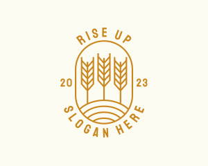 Agriculture Wheat Field logo design