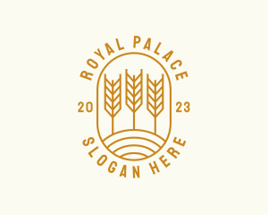 Agriculture Wheat Field logo design