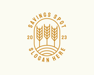 Agriculture Wheat Field logo design