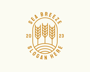 Agriculture Wheat Field logo design