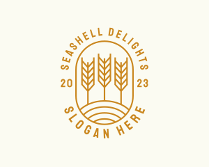 Agriculture Wheat Field logo design