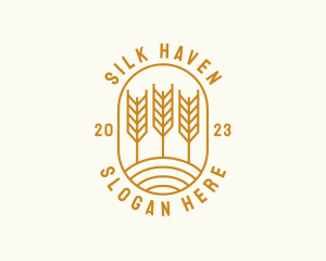 Agriculture Wheat Field logo design