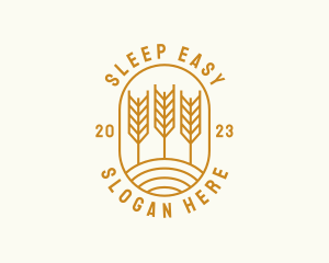 Agriculture Wheat Field logo design