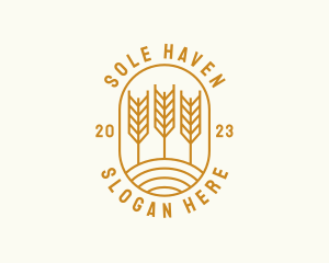 Agriculture Wheat Field logo design