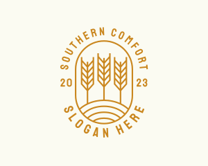 Agriculture Wheat Field logo design