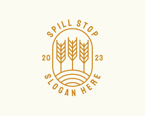 Agriculture Wheat Field logo design