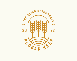 Agriculture Wheat Field logo design