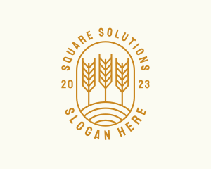 Agriculture Wheat Field logo design