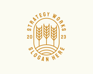 Agriculture Wheat Field logo design