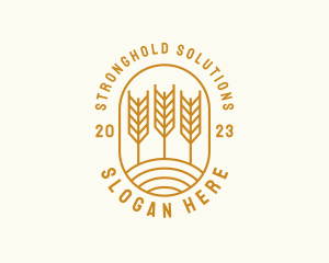 Agriculture Wheat Field logo design