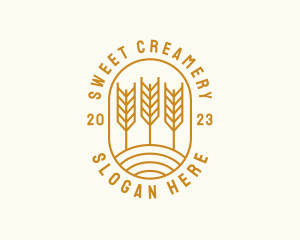 Agriculture Wheat Field logo design