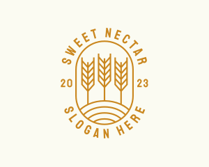 Agriculture Wheat Field logo design