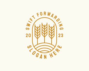 Agriculture Wheat Field logo design