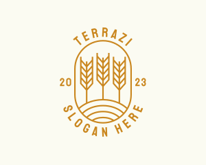 Agriculture Wheat Field logo design