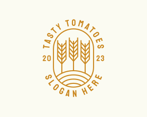 Agriculture Wheat Field logo design