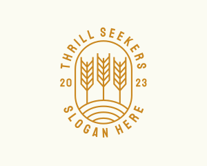 Agriculture Wheat Field logo design