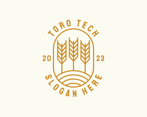 Agriculture Wheat Field logo design