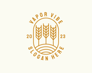 Agriculture Wheat Field logo design