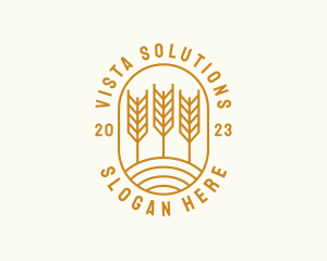 Agriculture Wheat Field logo design