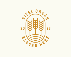 Agriculture Wheat Field logo design