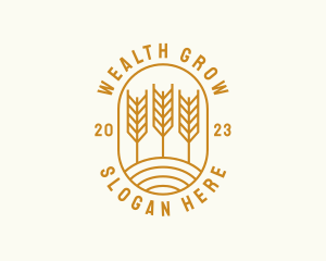 Agriculture Wheat Field logo design