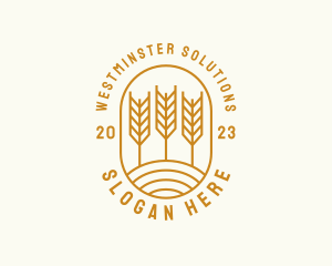 Agriculture Wheat Field logo design