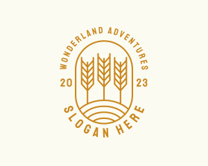 Agriculture Wheat Field logo design