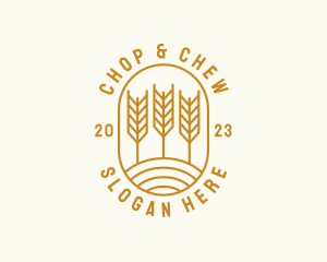 Agriculture Wheat Field logo design