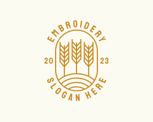 Agriculture Wheat Field logo design