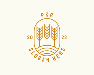 Agriculture Wheat Field logo design