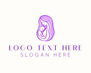 Kindagarten - Mom Baby Childcare logo design