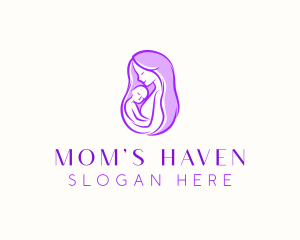 Mom - Mom Baby Childcare logo design