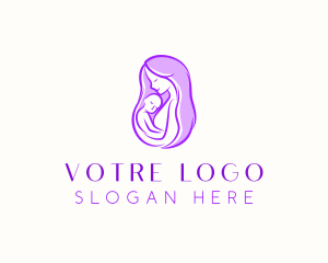 Pediatrician - Mom Baby Childcare logo design