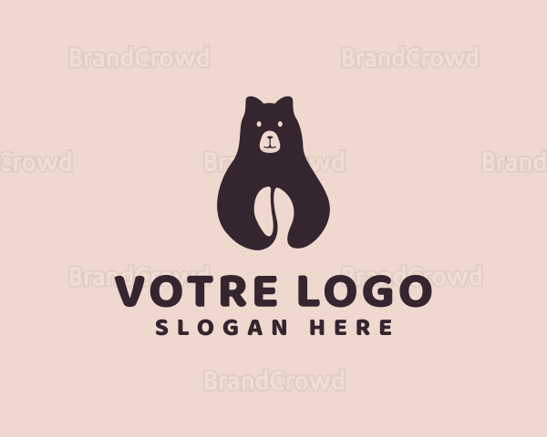 Bear Coffee Bean Logo
