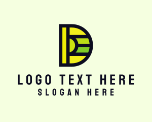 Letter EB - Letter D Advertising Company logo design