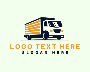Fast - Logistics Delivery Truck logo design